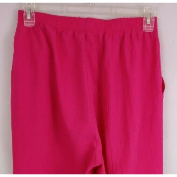 BonWorth Women's Elastic Waist Slacks Pants Sild Pink Size Medium - Picture 1 of 5